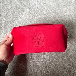 EltaMD Red Travel Cosmetic Pouch